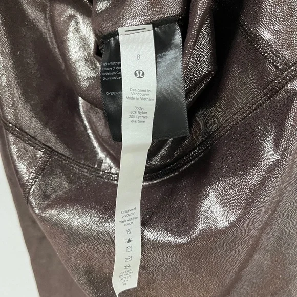 Lululemon Align 8" High-Rise Short - Radiate Foil Print French Press - Picture 2 of 3